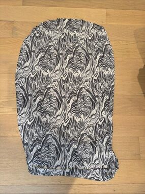 Gray & White Marble Print Bamboo Crib Sheet